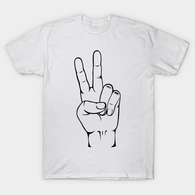 Peace Sign T-Shirt by Ramateeshop